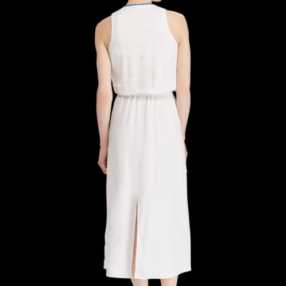Lauren Ralph Lauren Embroidered Linen Maxidress - Picture 4 of 4